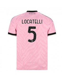 Moški Nogometna dresi replika Juventus Manuel Locatelli #5 Gostujoči 2026-27 Kratek rokav Moški Nogometna dresi replika Juventus Manuel Locatelli #5 Gostujoči 2026-27 Kratek rokav